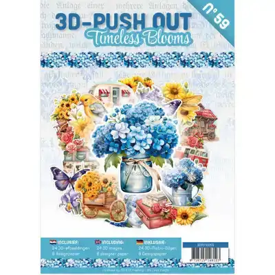 3D push out book 59 Timeless Blooms