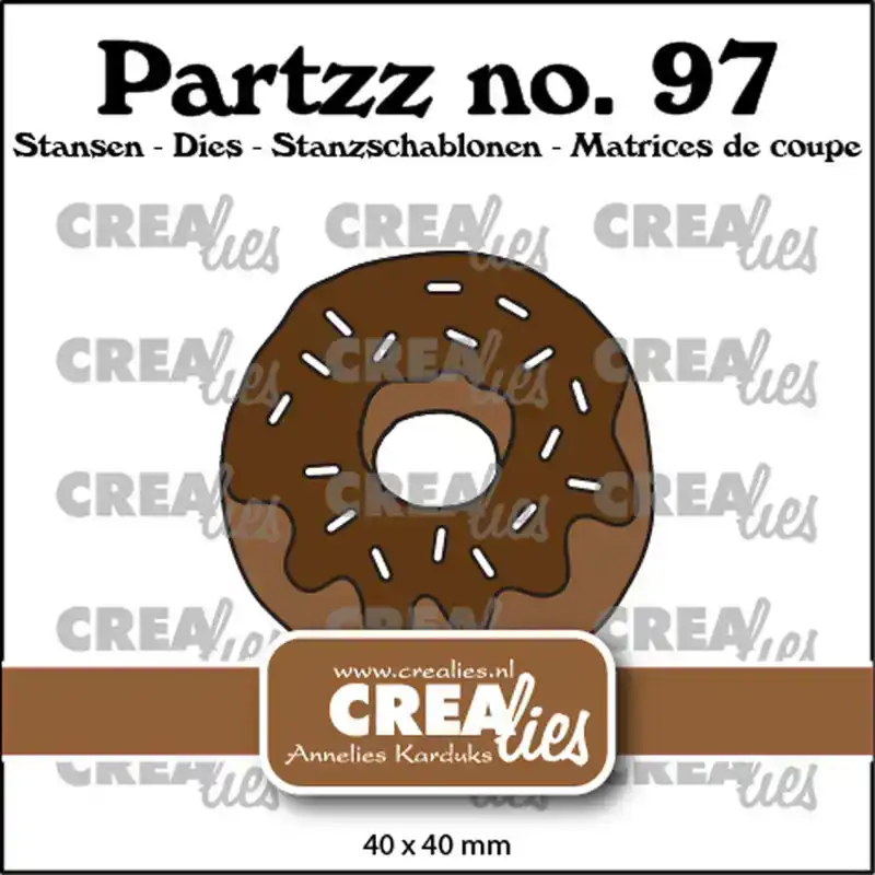 Crealies donut groot