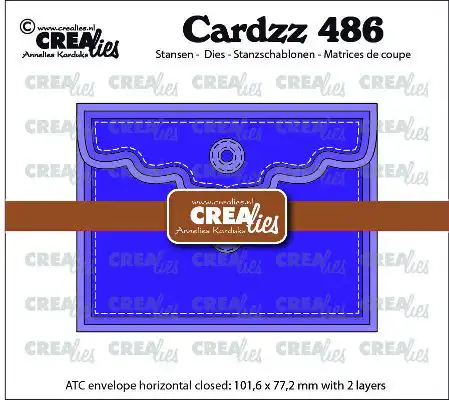 Cardzz stansen no. 486, ATC envelop horizontaal Paneel A