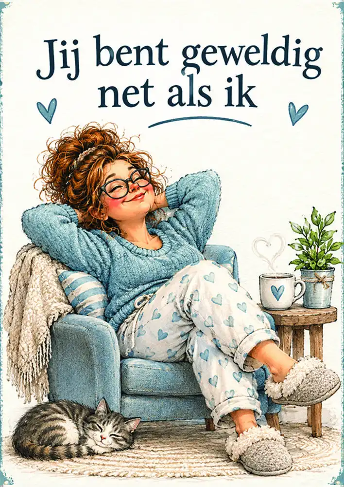 Spreukenbordje: Je bent geweldig....