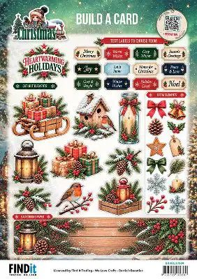 Berrie's Beauties Build A Card Good Old Christmas Heartwarming Holidays