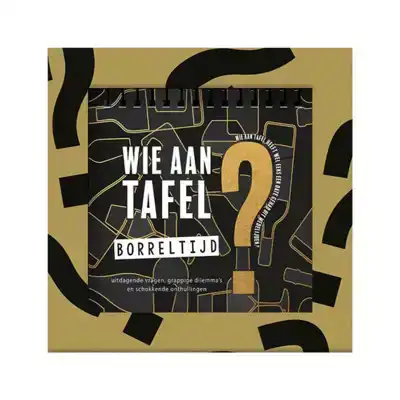 Wie aan tafel? Borreltijd