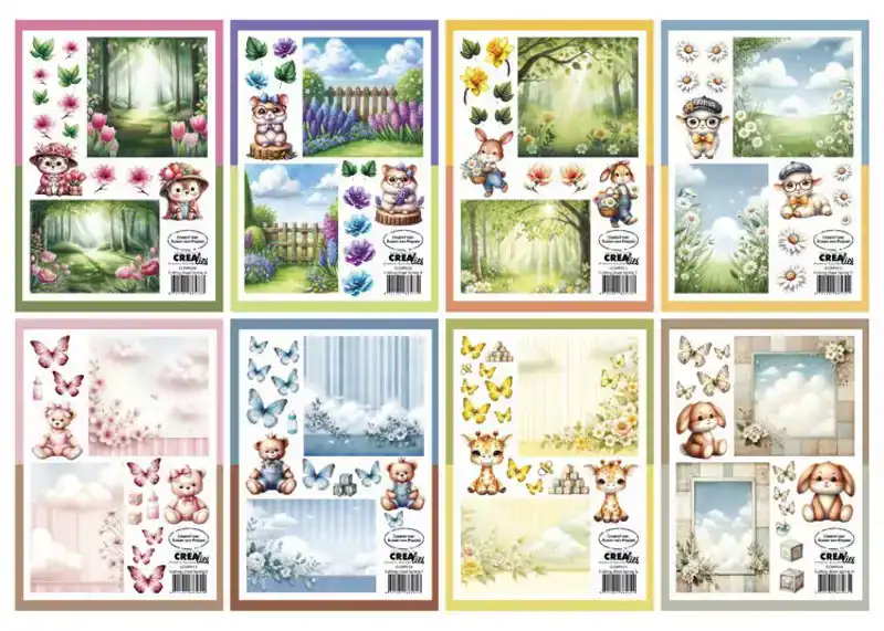 Crealies bundel 8 knipvellen winter