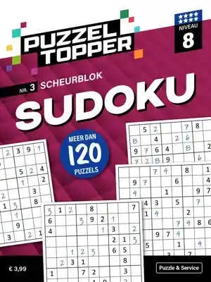Puzzelblok sudoku 8 punt nr.3 puzzeltopper