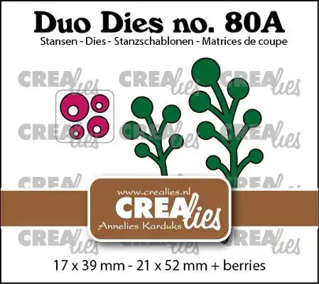 Duo Dies no. 80a, Blaadjes 23a Bessentakjes (spiegelbeeld)