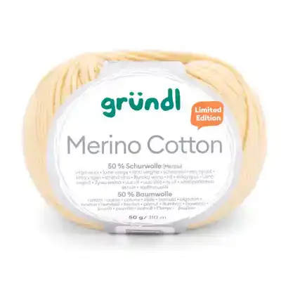 Merino katoen zacht geel