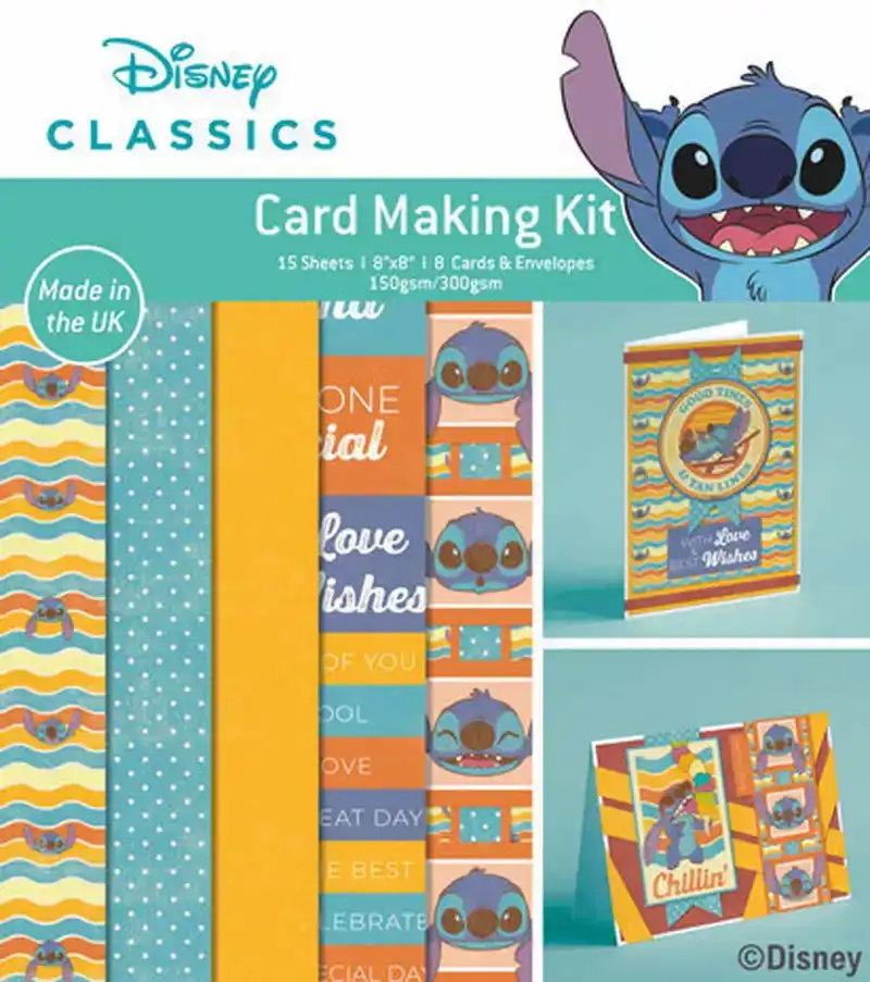 Card making kit 8 cards Lilo Stitch