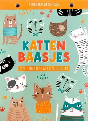 Scheurkalender 2026 Kattenbaasjes