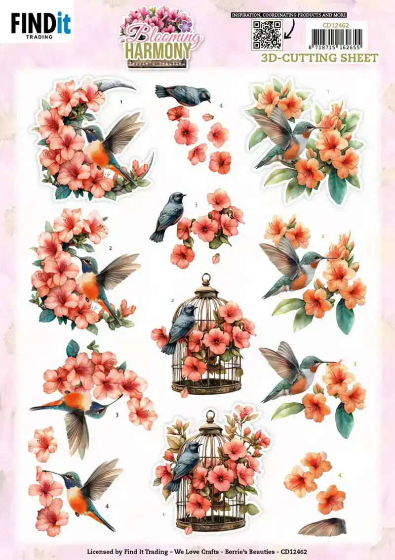 3D Knipvelset Berries Beauties Blooming Harmony Serenade