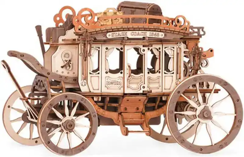 Robotime stagecoach met muziek AMKA1