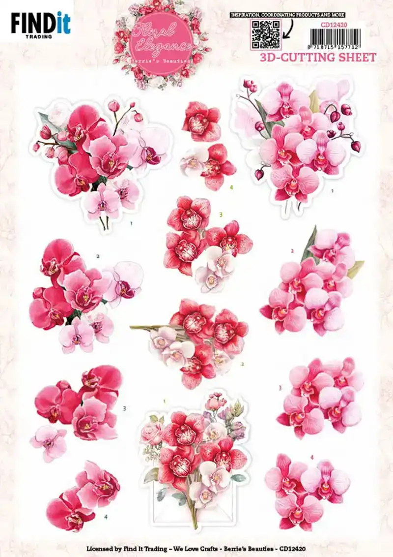 Berries Beauties knipvelset floral elegance orchid grace/magnolia dreams