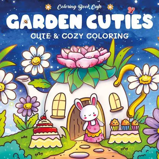 Coloring book cafe - Garden cuties