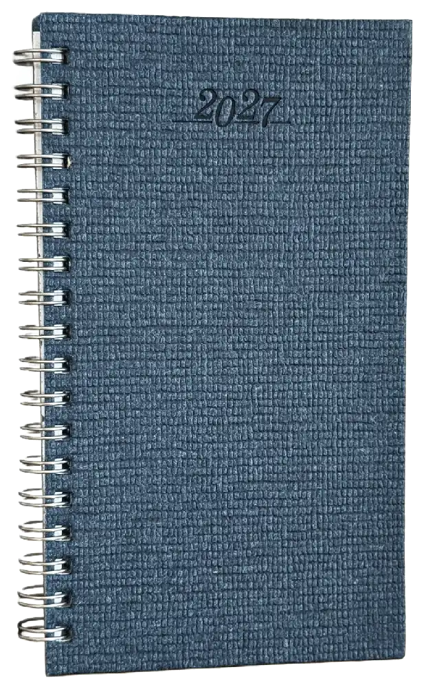 Zakagenda staand wire-o 2027 donkerblauw