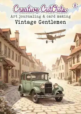 Vintage Gentlemen boek 8 creative cutouts