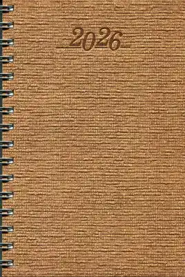 Dagagenda Wire-O 2026 Walnut