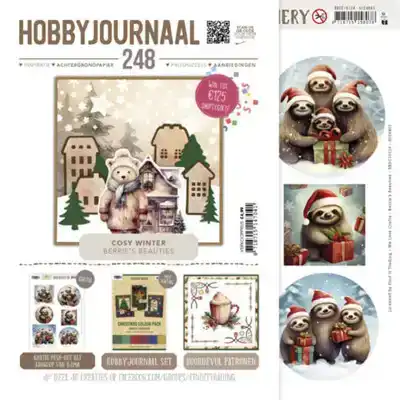 Hobbyjournaal 248 + gratis scenery vel Christmas sloth