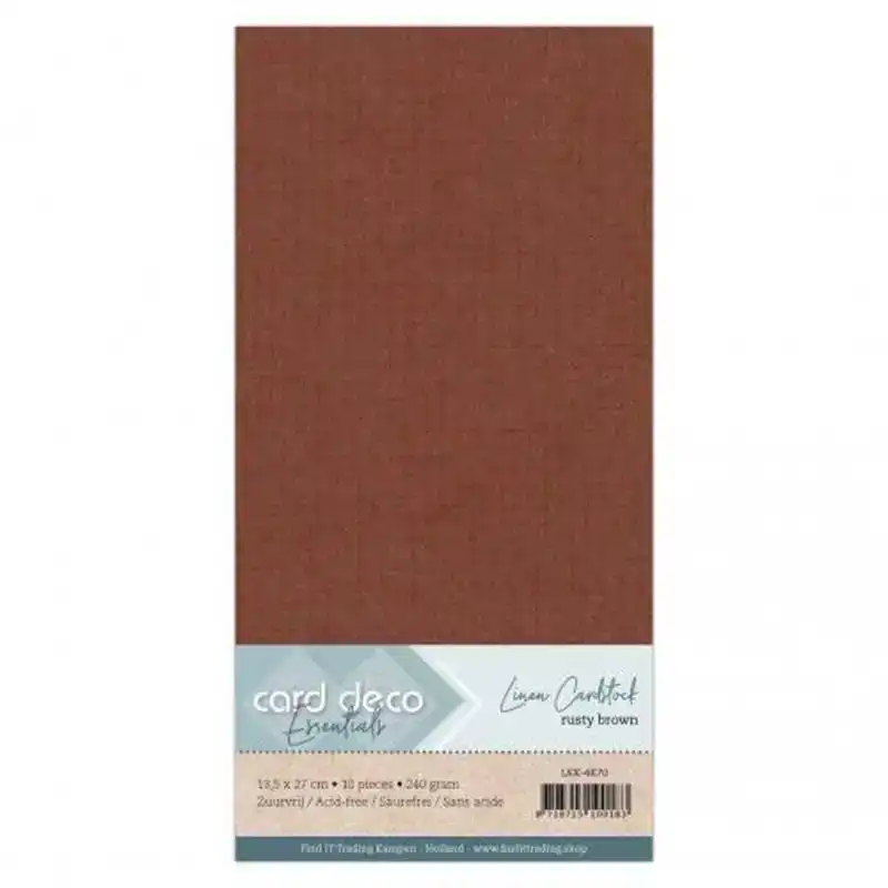 Linen Cardstock 4K Rusty Brown