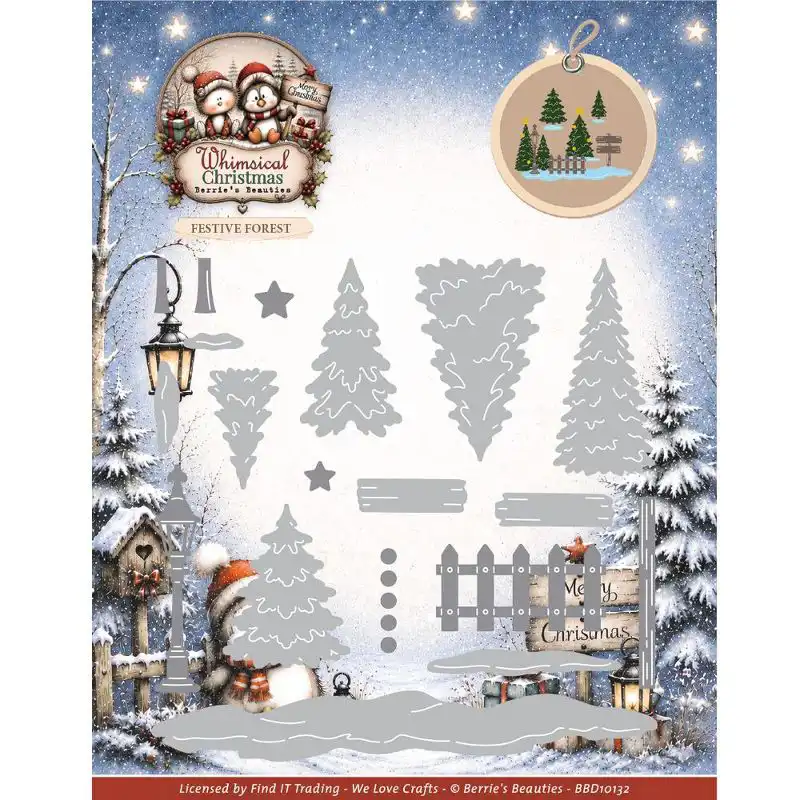 Snijmal Berries Beauties Whimsical Christmas Festive Forest