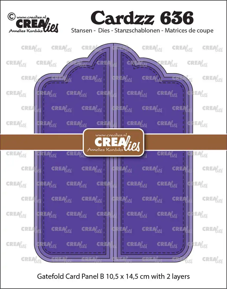 Crealies Cardzz Snijmal no. 636, Gatefold card Paneel B