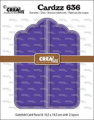 Crealies Cardzz Snijmal no. 636, Gatefold card Paneel B