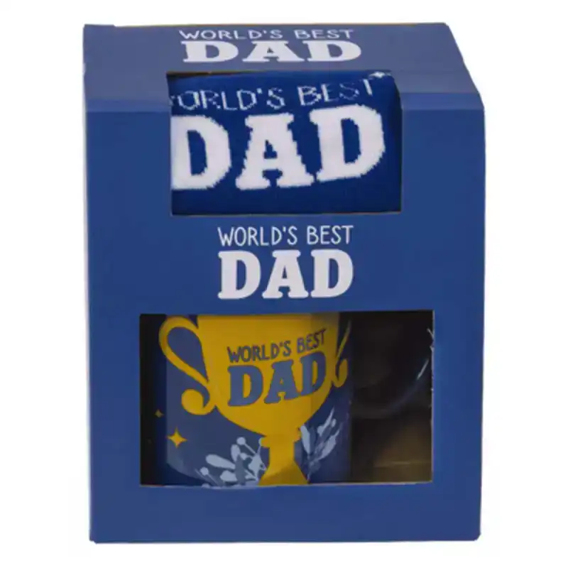 Mug & socks Worlds best dad