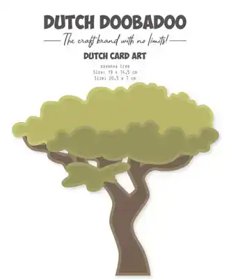 Dutch DooBaDoo Card Art Savannah tree