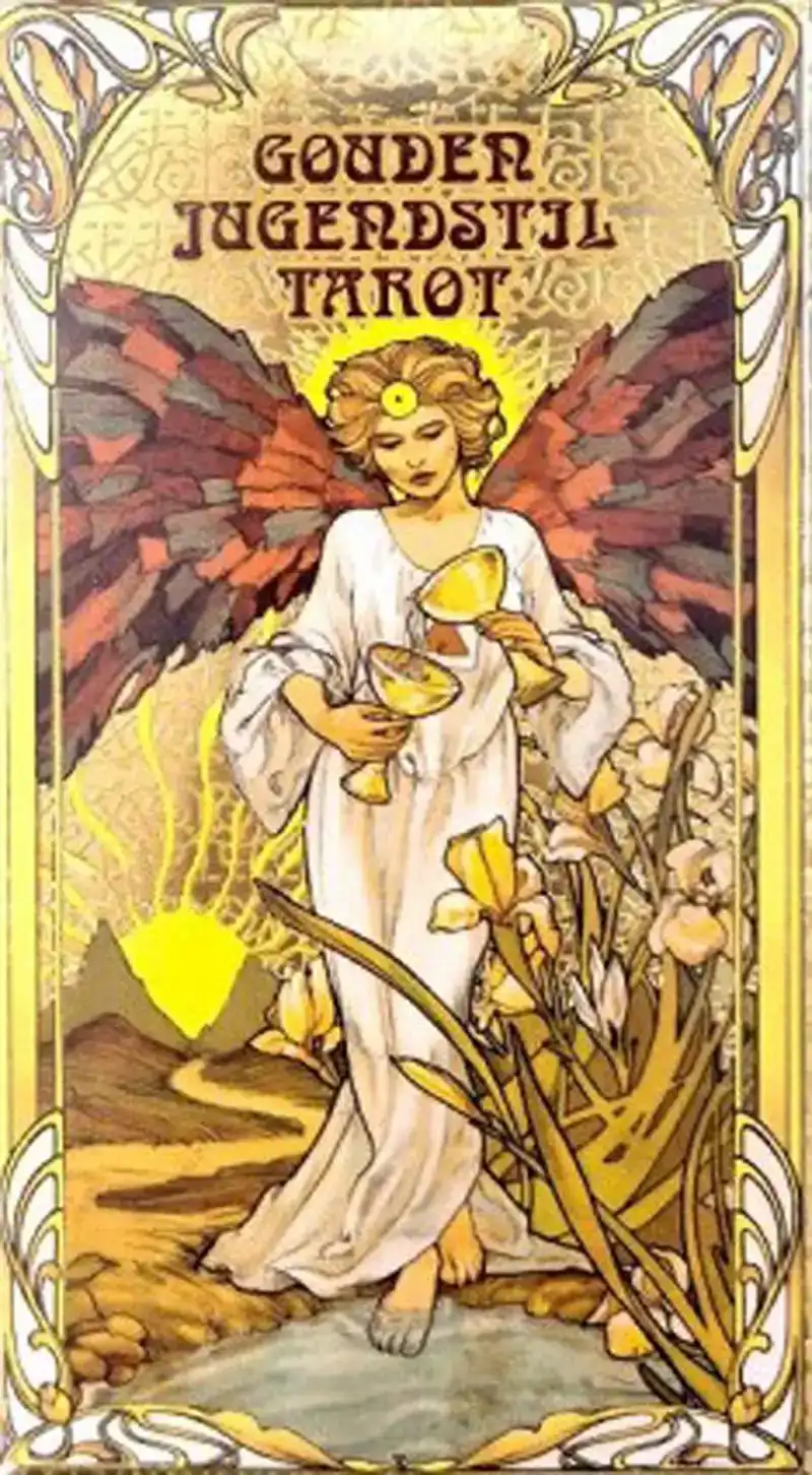 Het gouden jugendstil tarot - kaarten