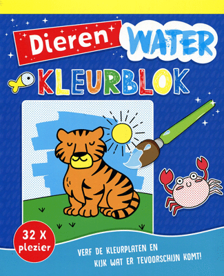 Waterkleurblok dieren