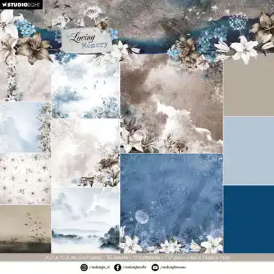 Studio Light in loving memory paper pad backgrounds