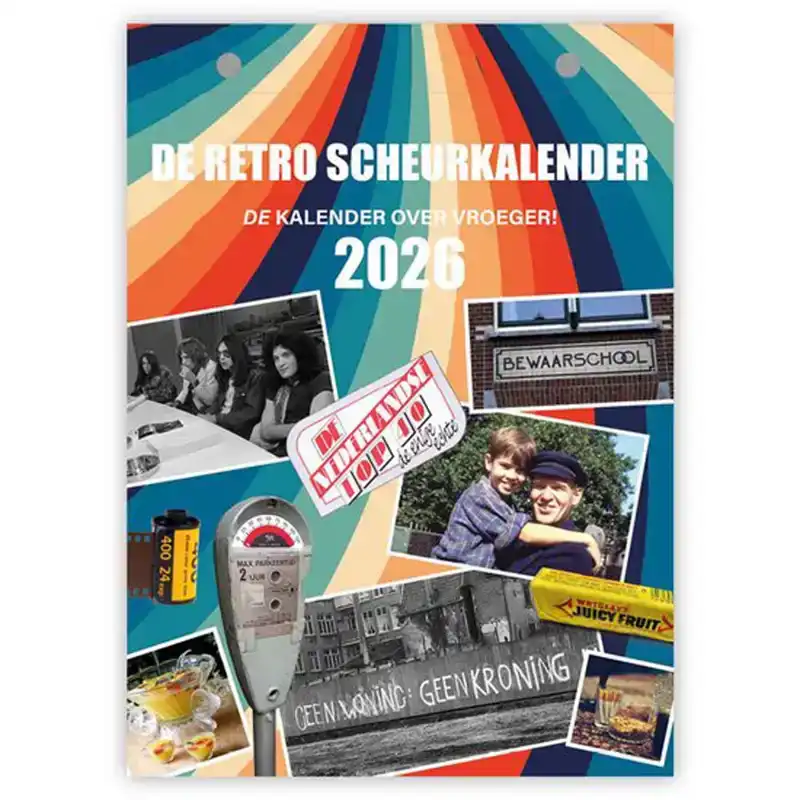 De Retro Scheurkalender 2026
