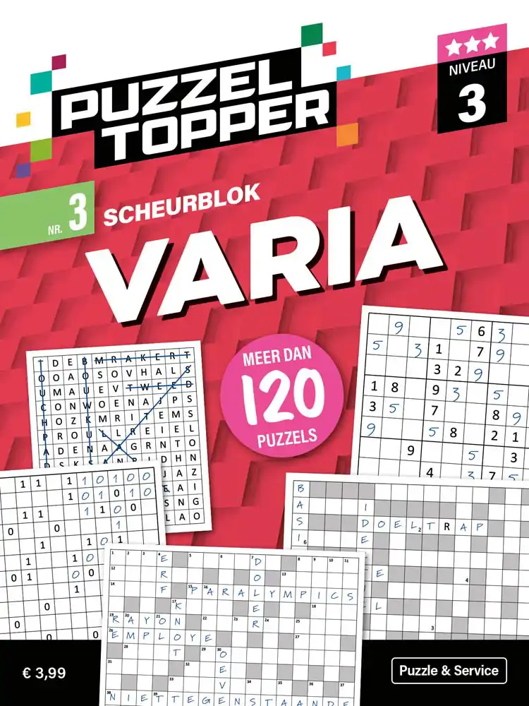 Puzzelblok Varia 3 punt nr.3 Puzzeltopper