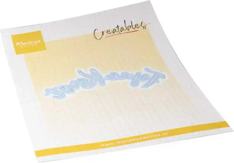 MD Creatables stencil Fijne Kerst gebogen