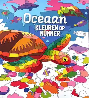 Kleuren op nummer Oceaan