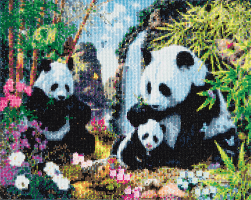 Crystal Art Kit panda valley