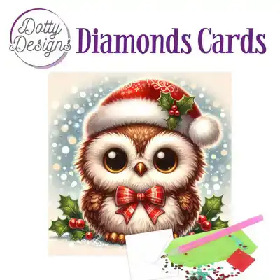 Dotty designs diamond cards christmas owl 2