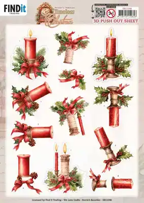 Berries Beauties timeless christmas 3D pushout timeless candle