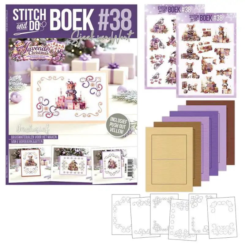 Stitch & Do boek A6 38 Christmas in Lavender