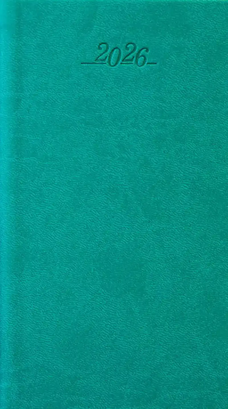 Zakagenda topper staand HK 2026 Turquoise