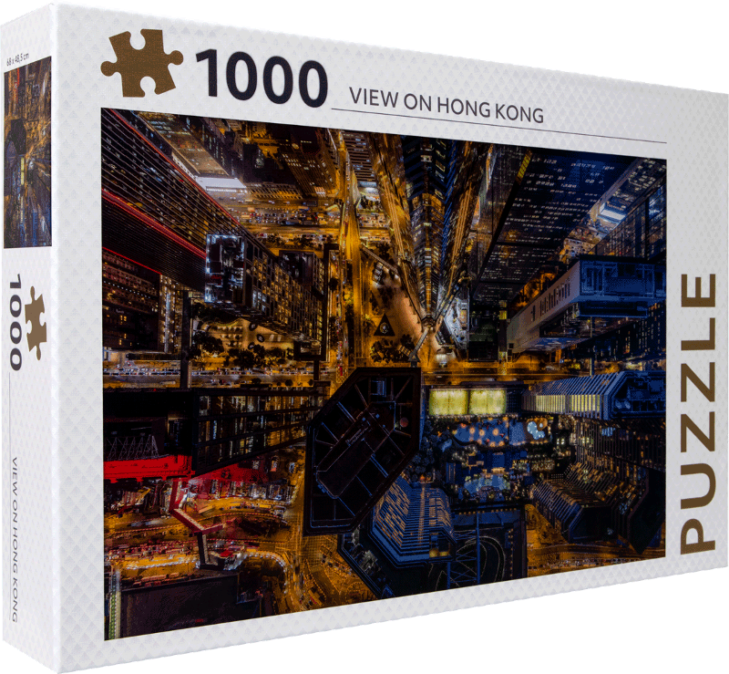 Legpuzzel Zicht op Hong Kong 1000 stukjes
