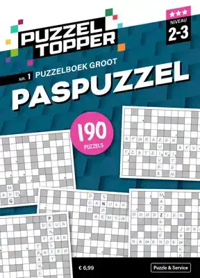 Puzzelblok Groot Paspuzzel 2-3 punt nr1 Puzzeltopper