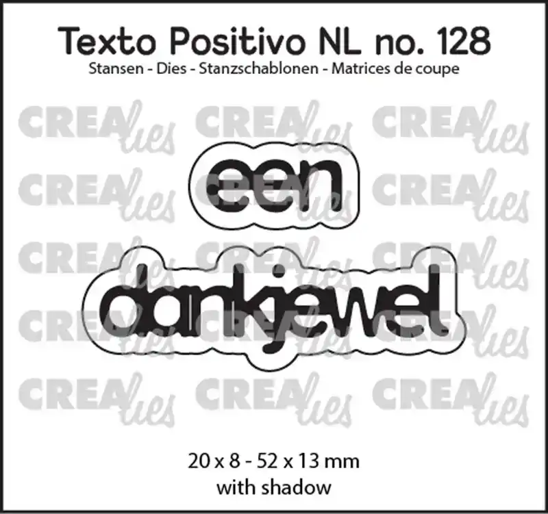 Crealies een dankjewel