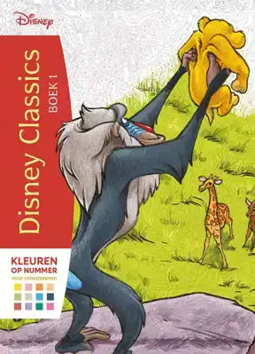 Disney Classics boek 1 - Kleuren op nummer Lion King