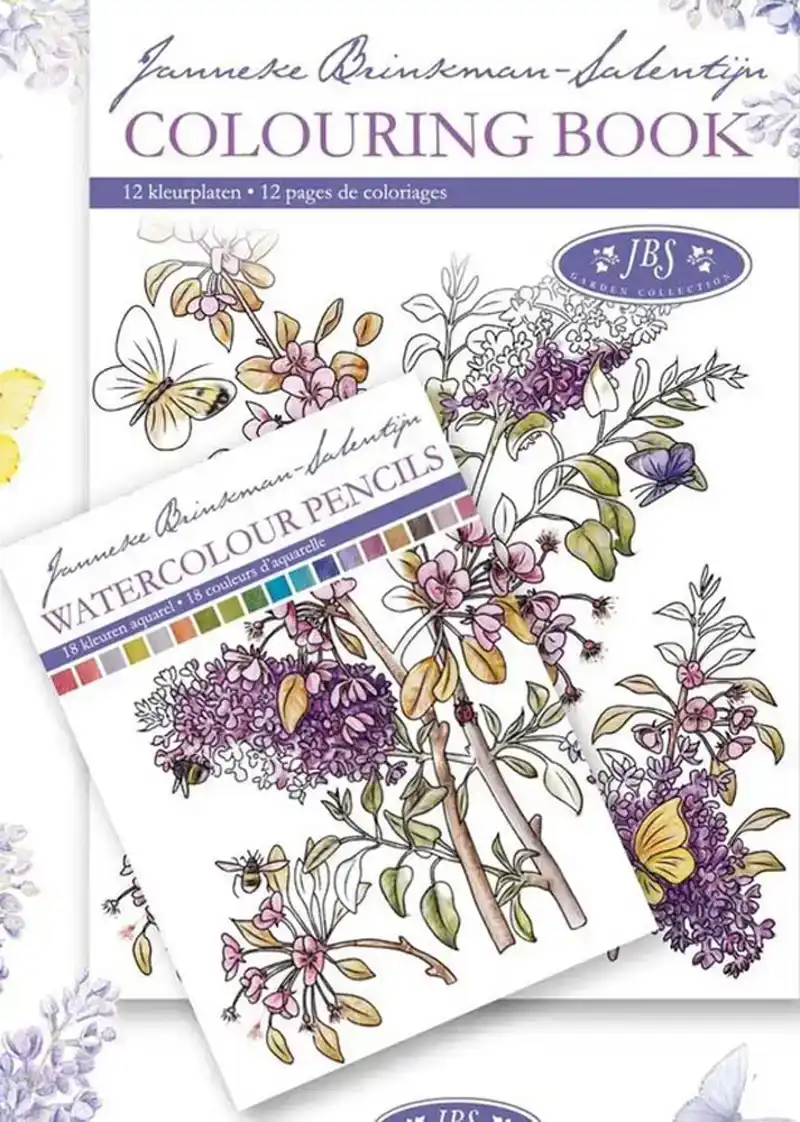 Janneke brinkman Colouring Book Paars met Bij