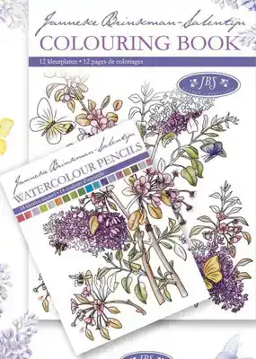 Janneke brinkman Colouring Book Paars met Bij