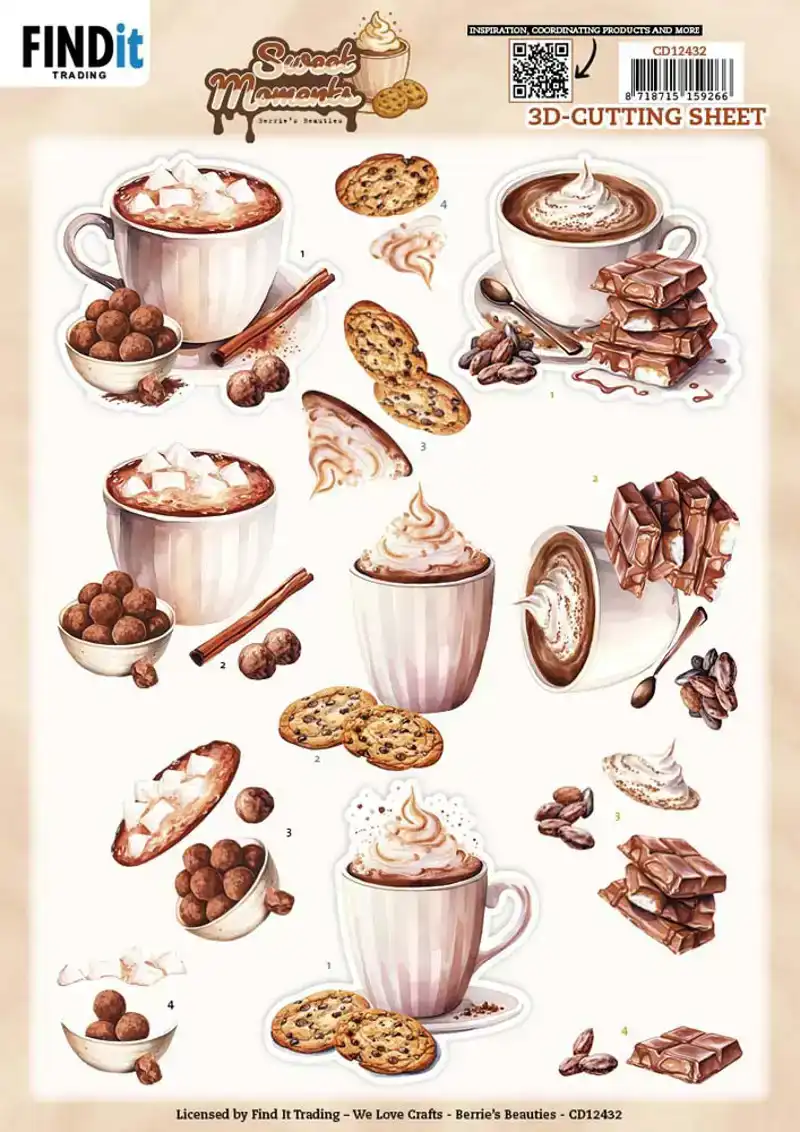 Knipvelset Berries Beauties Sweet Moments 2 verschillende knipvellen<br>