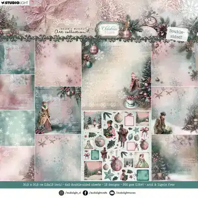 JMA Designer Paper Pad Double-sided scrapbooking Christmas Blush