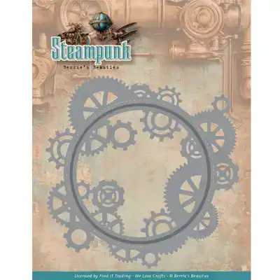 Berries Beauties steampunk snijmal gears frame