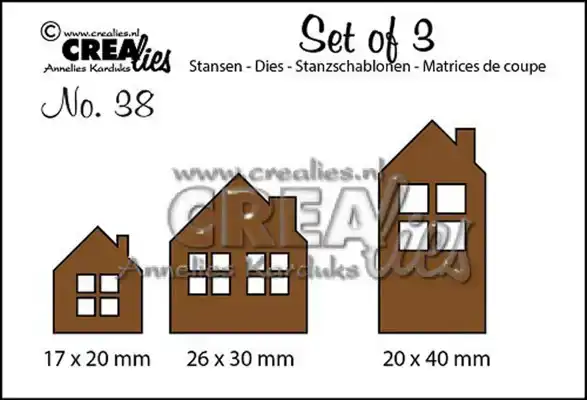 Crealies huisje A, B, C klein