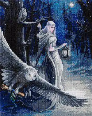 Crystal Art Kit 40x50cm Licence Midnight Messenger Partial<br>