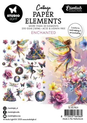 Studio Light Essentials Collage Paper Elements Enchanted